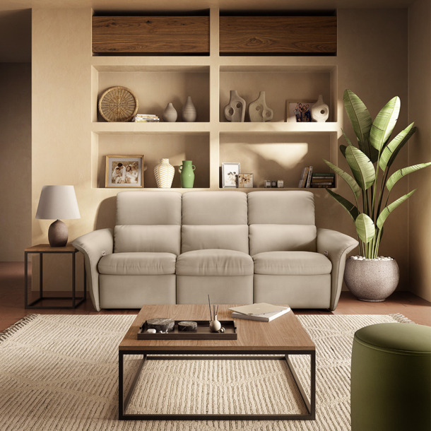 Natuzzi salon Arles met relaxfunctie - 4